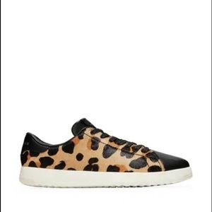Cole Haan leopard calf hair sneaker